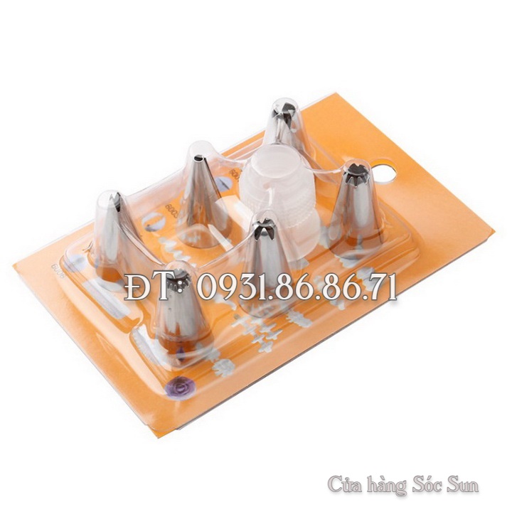 Bộ 6 chuôi bắt bông kem – Mã số 1053