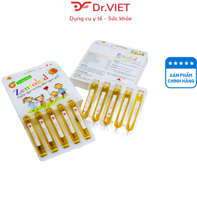 Siro Zentokid Hộp 10 ống (10ml) - Giúp bé ăn ngon, ngủ ngon, tiêu hóa tốt