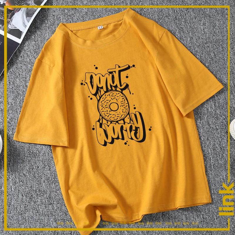 Áo unisex BÁNH DONUT tay lỡ dáng rộng