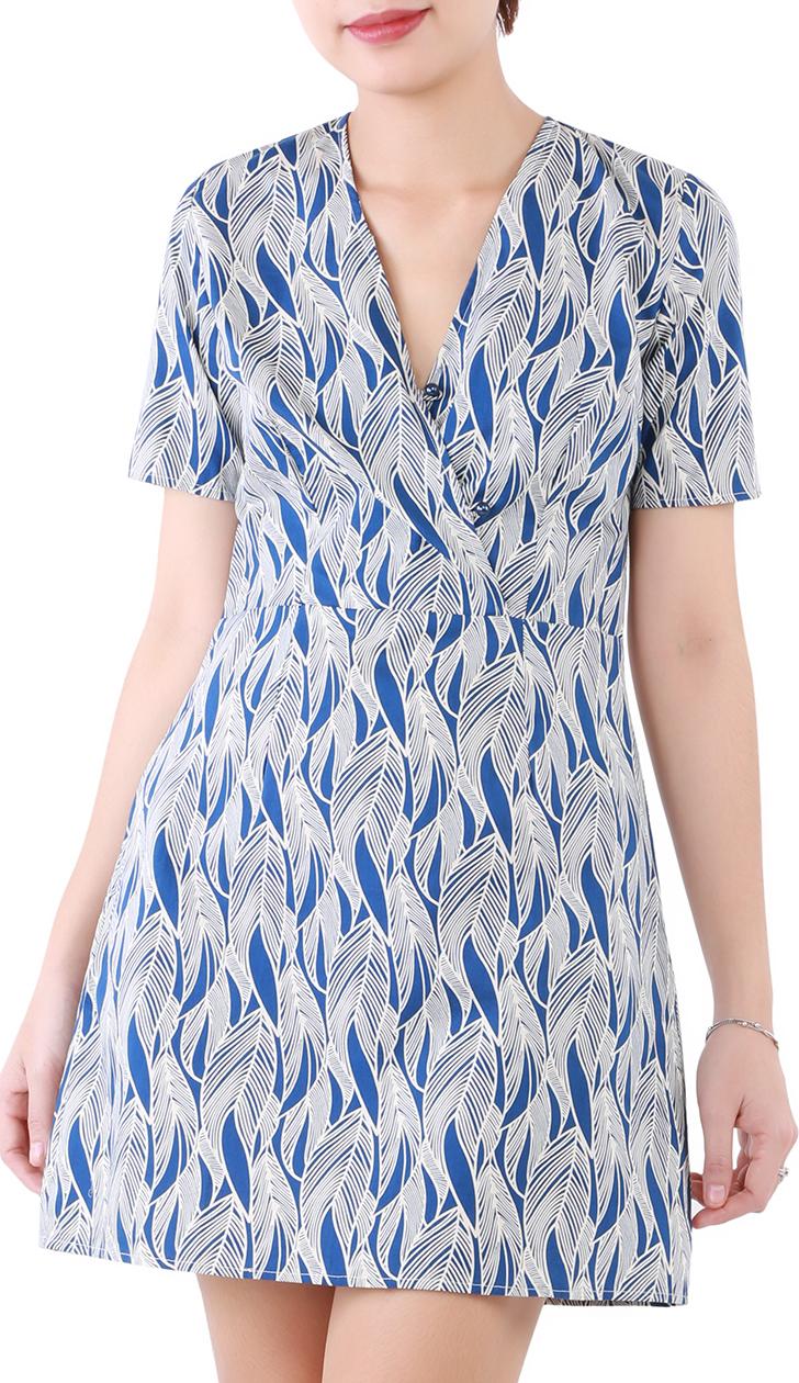 Đầm Lá Xanh Dương NN190605