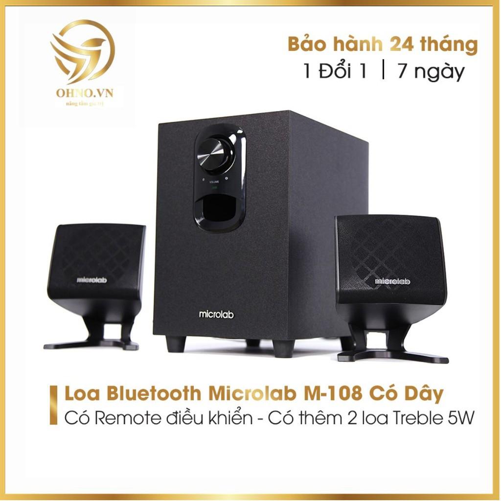 Loa Máy Vi Tính Microlab M-108 Loa Laptop Bluetooth Nghe Nhạc Để Bàn Mini Có Dây – Hàng Chính Hãng