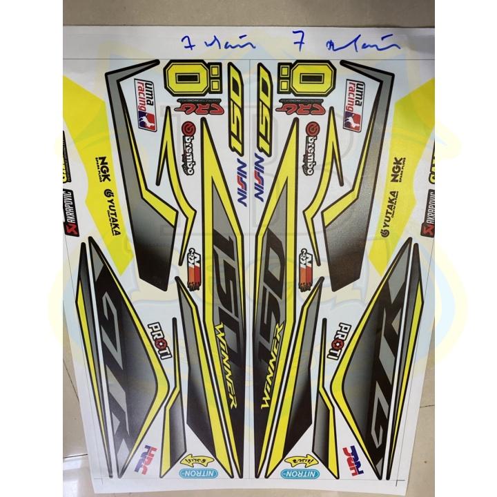 Tem rời dành cho winner GTR vàng đen