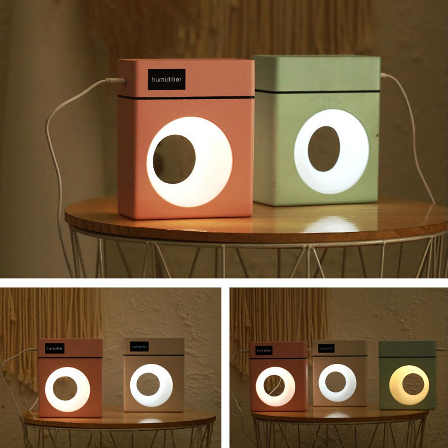Máy tạo độ ẩm Mini 500mL Máy khuếch tán hương thơm làm mát không khí có đèn