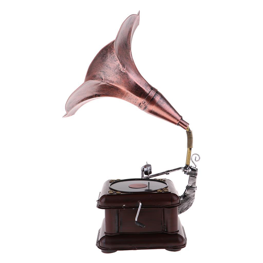 Vintage Phonograph with   Home  Decoration,Bronze