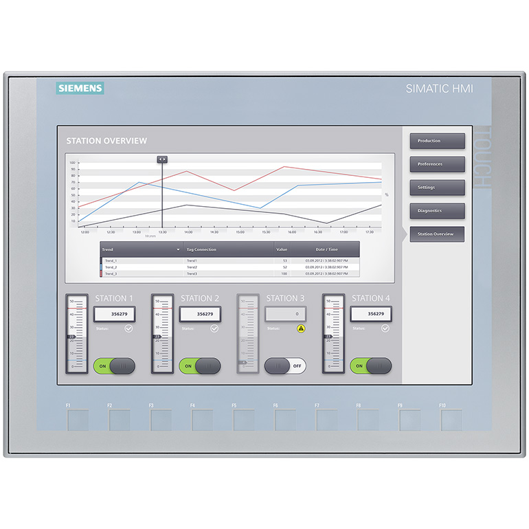 Màn hình cảm ứng HMI 12” Key KTP1200 Basic SIEMENS 6AV2123-2MA03-0AX0 | Hàng chính hãng