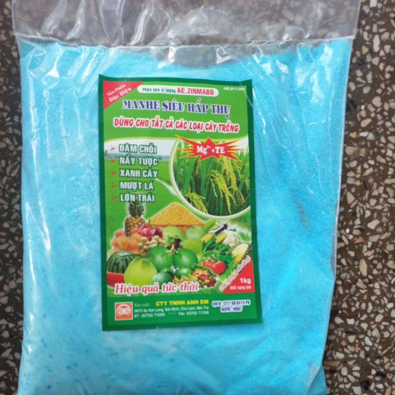 Phân bón vi lượng AE.ZINMABO Manhe Siêu Hấp Thụ 1kg