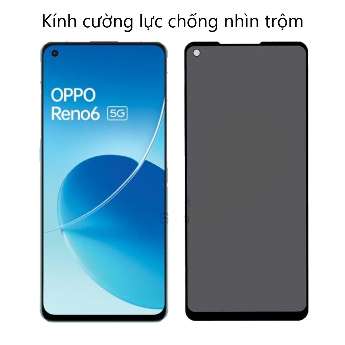 Kính cường lực Chống nhìn trộm cho Oppo Reno siêu mượt chống bám vân tay full màn hình