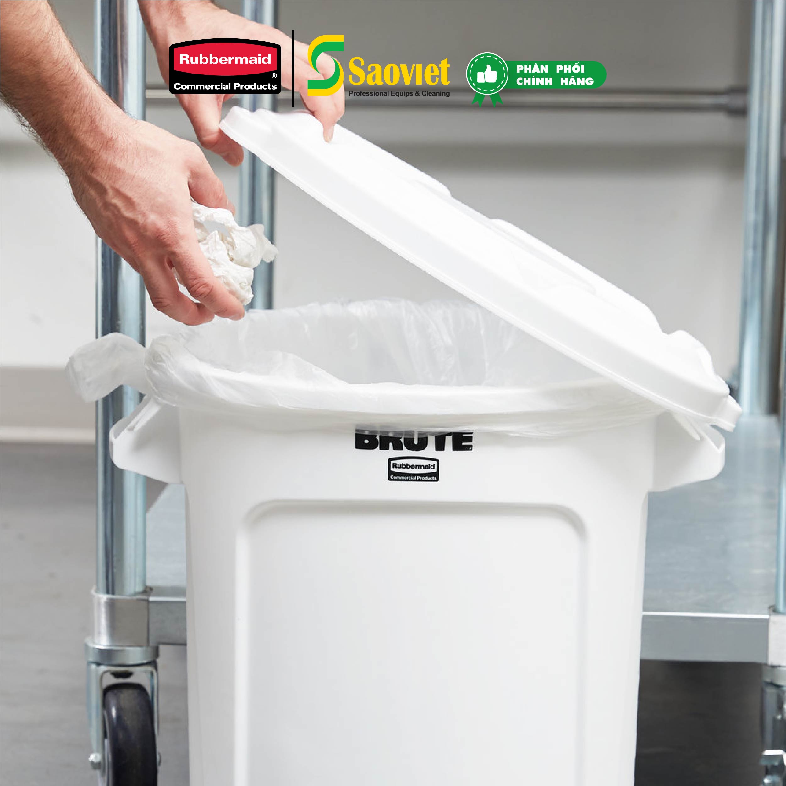 Thùng nhựa BRUTE® 37,8 lít đựng đồ vận chuyển cao cấp & chính hãng | SAOVIETCO | FG261000