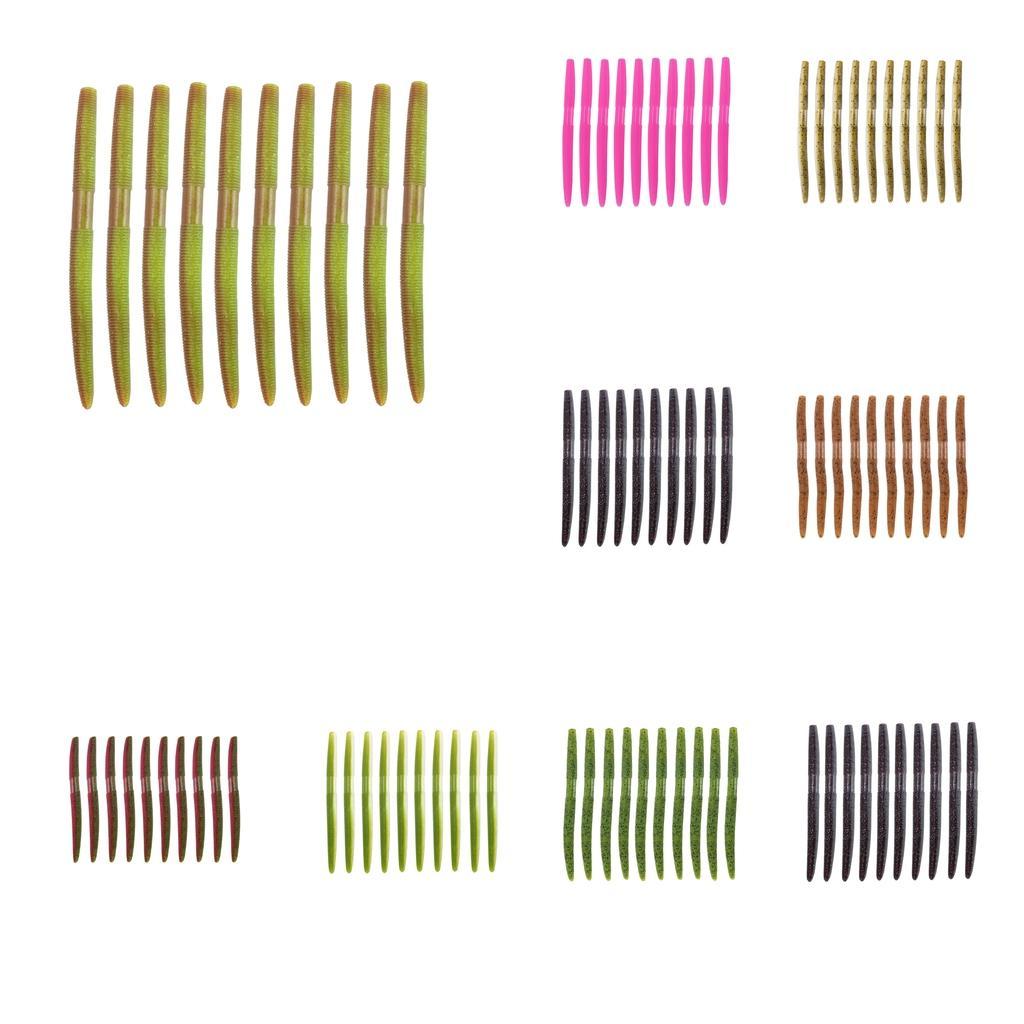 10pcs Artificial Baits Soft Earthworm Warm Fishing Lures Bionic Baits 13.5cm