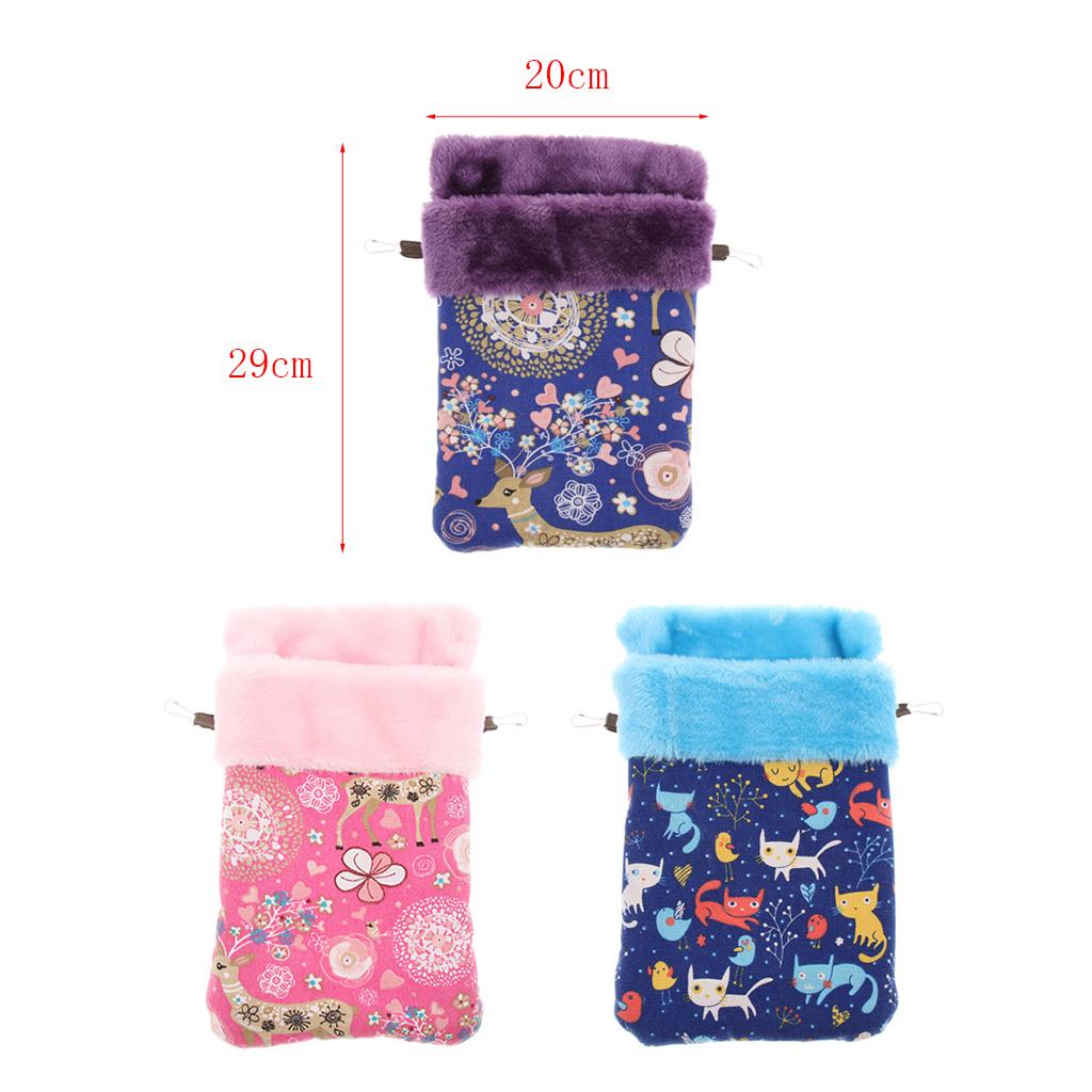 Pet Hamster Parrot Ferret Bunny Squirrel Cage Hanging Sleep Bag Pouch