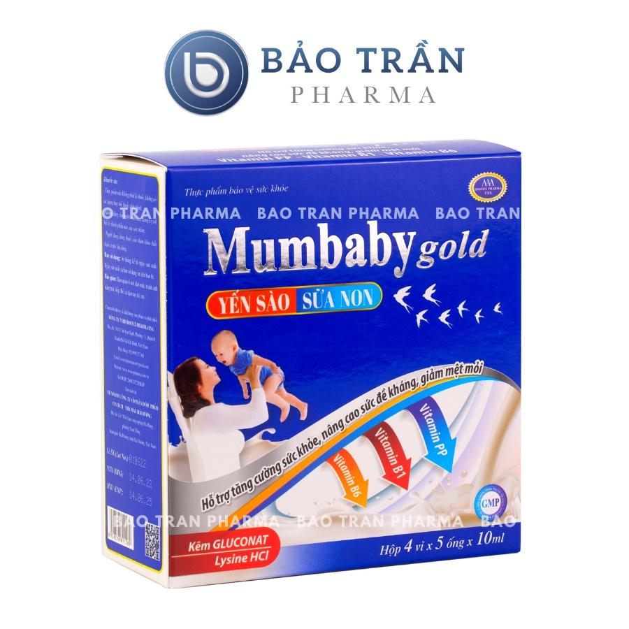Yến sào sữa non Mumbaby gold hỗ trợ tăng sức đề kháng cho bé, bổ sung canxi, lysine, kẽm