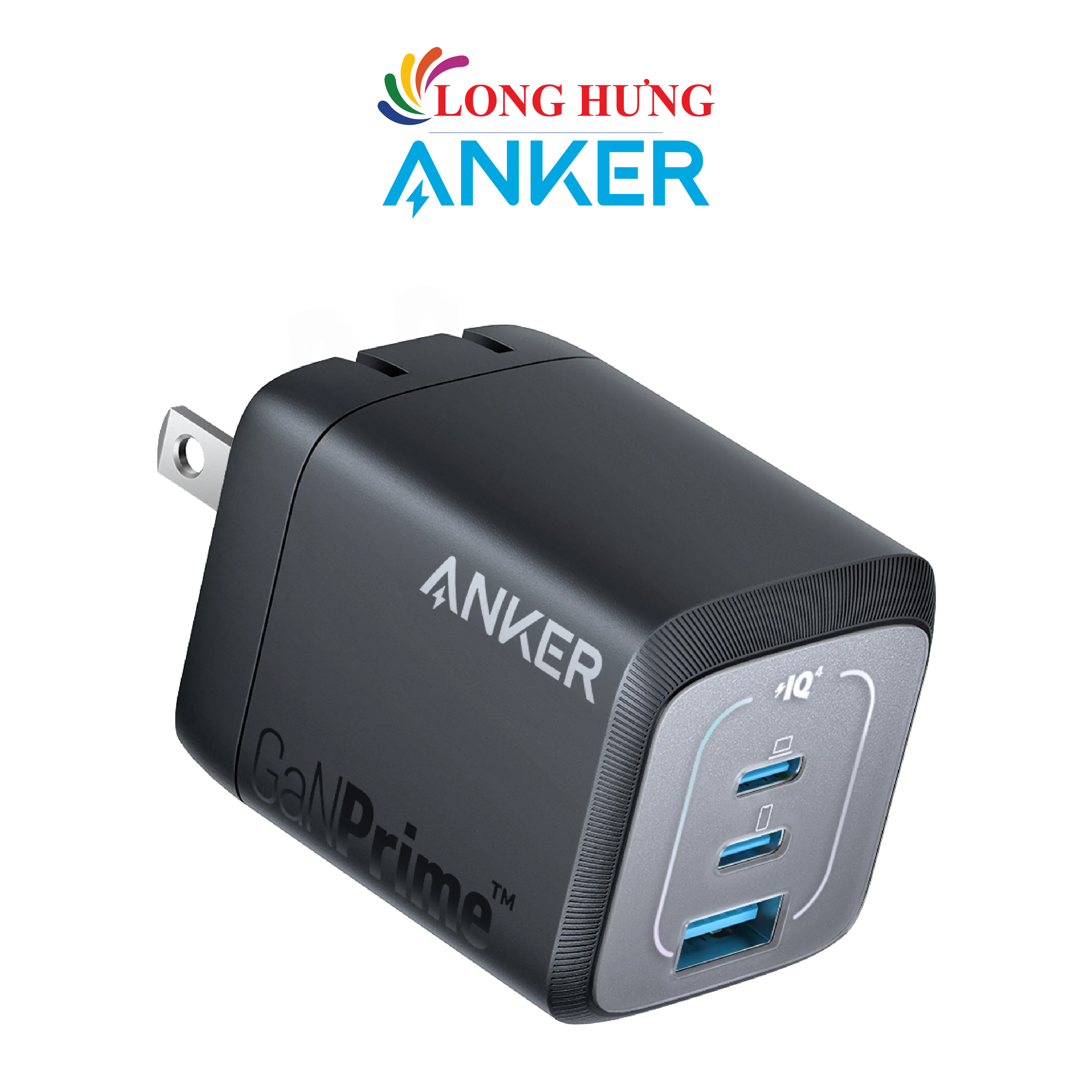 Cốc sạc Anker GaNPrime Portable Wall Charger 67W 2Type-C 1USB A2669 - Hàng chính hãng