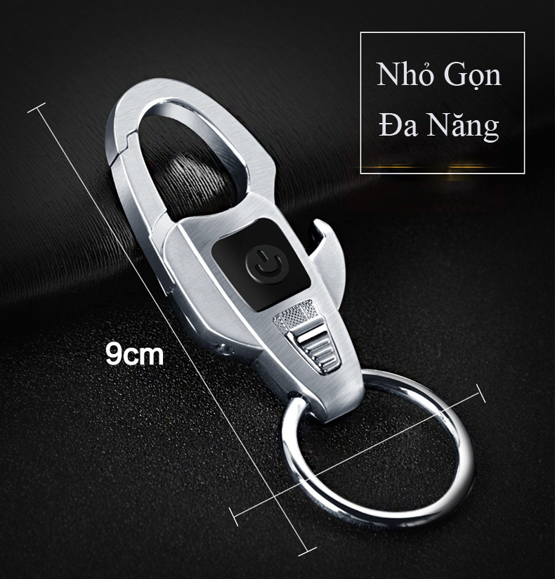 Móc Treo Chìa Khóa Oto Xe Máy  ZB-6607 Đa Năng Có Đèn Led Kiêm Khui Bia Tiện Lợi ( giao màu ngẫu nhiên )