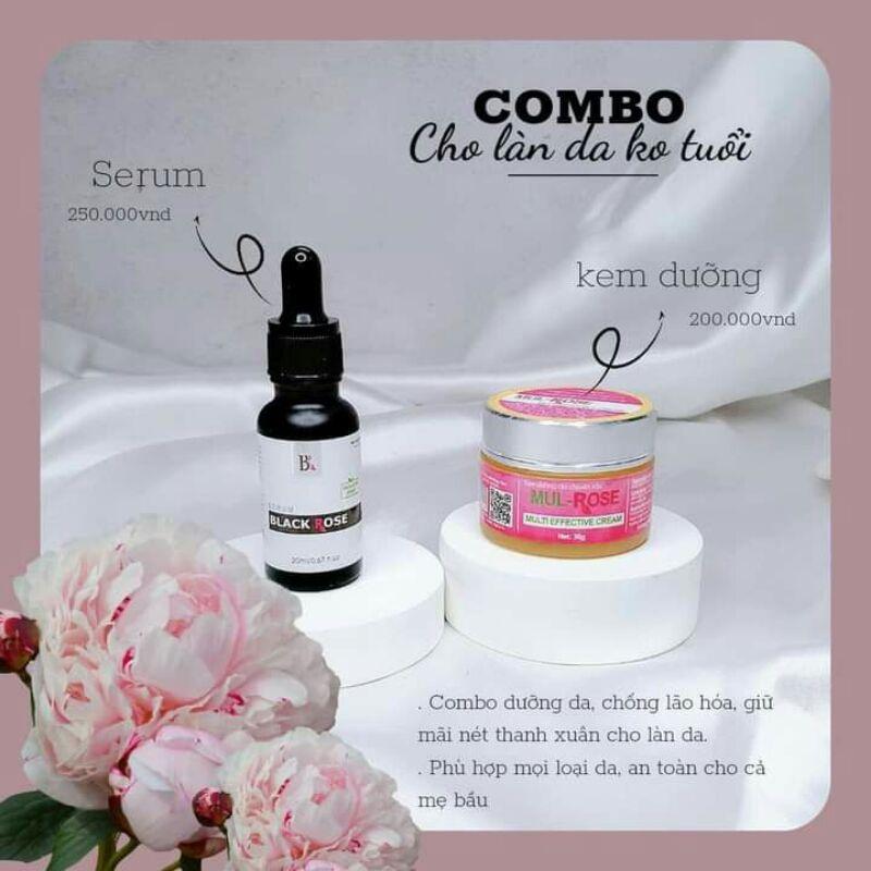 combo Mulrose serum Black Rose lớn