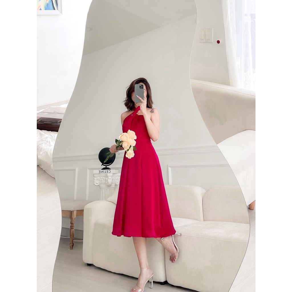 Tami Dress | Đầm dự tiệc cổ yếm midi Story.clothes thời trang nữ thiết kế