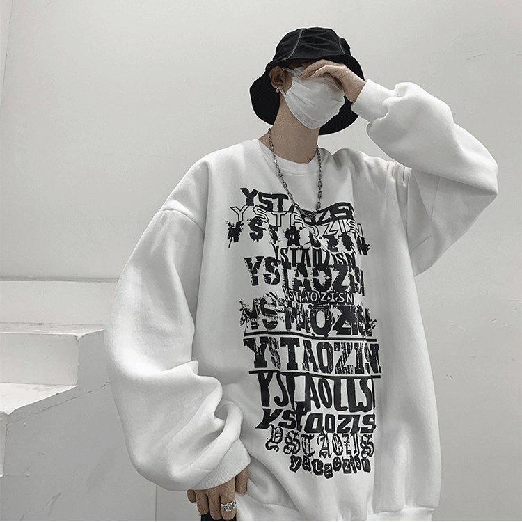 Áo dài tay trơn NỈ BÔNG Unisex MonsterX IZIZ Sweater Ulzzang cặp đôi nam nữ form rộng oversize Hàn Quốc