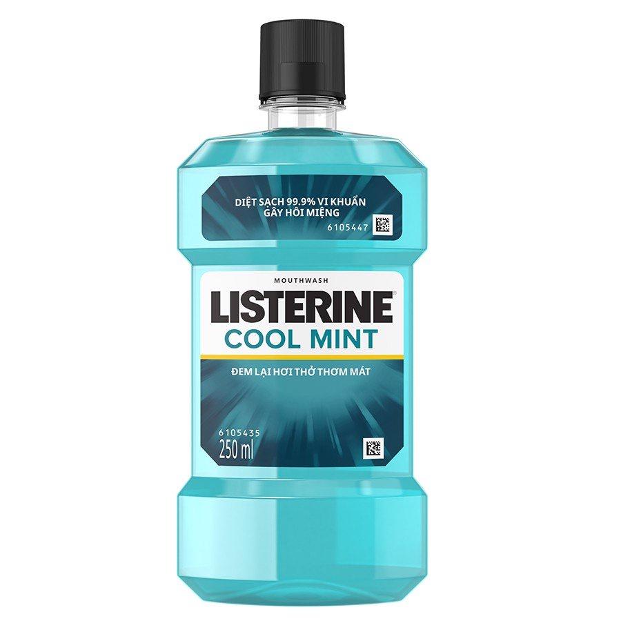 Nước súc miệng Listerine hơi thở thơm mát hương bạc hà Cool Mint