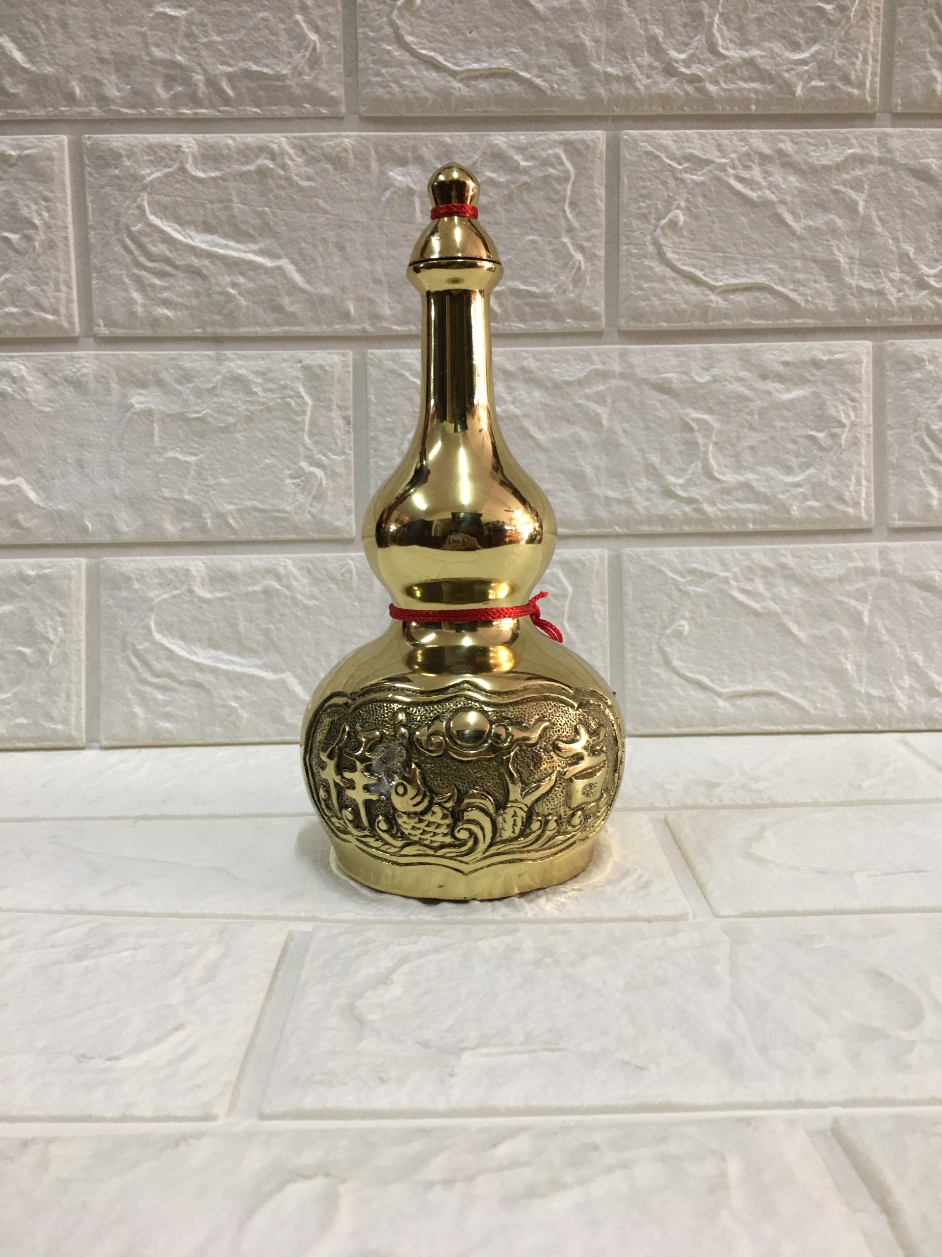 Hồ Lô đồng bát tiên ,bằng đồng Đk: 9cm. Cao: 19cm TP1014