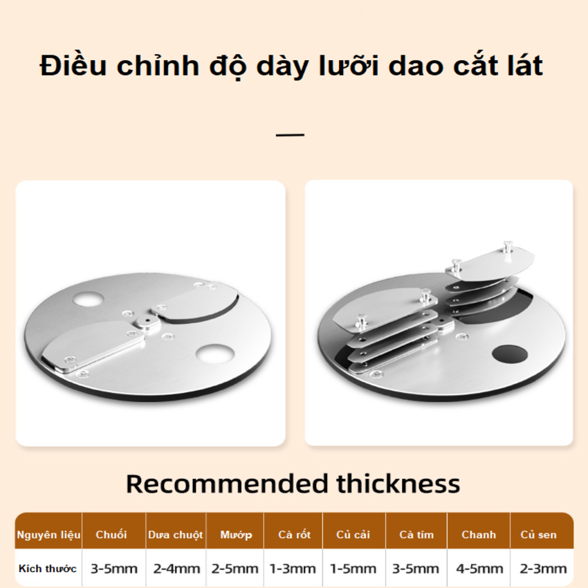 Máy thái rau củ quả đa năng, thái lát, thái sợi, thái hạt lựu Thương hiệu Mỹ cao cấp Septree GJ817, 850W - Hàng Nhập Khẩu (Bảo Hành 12 Tháng)