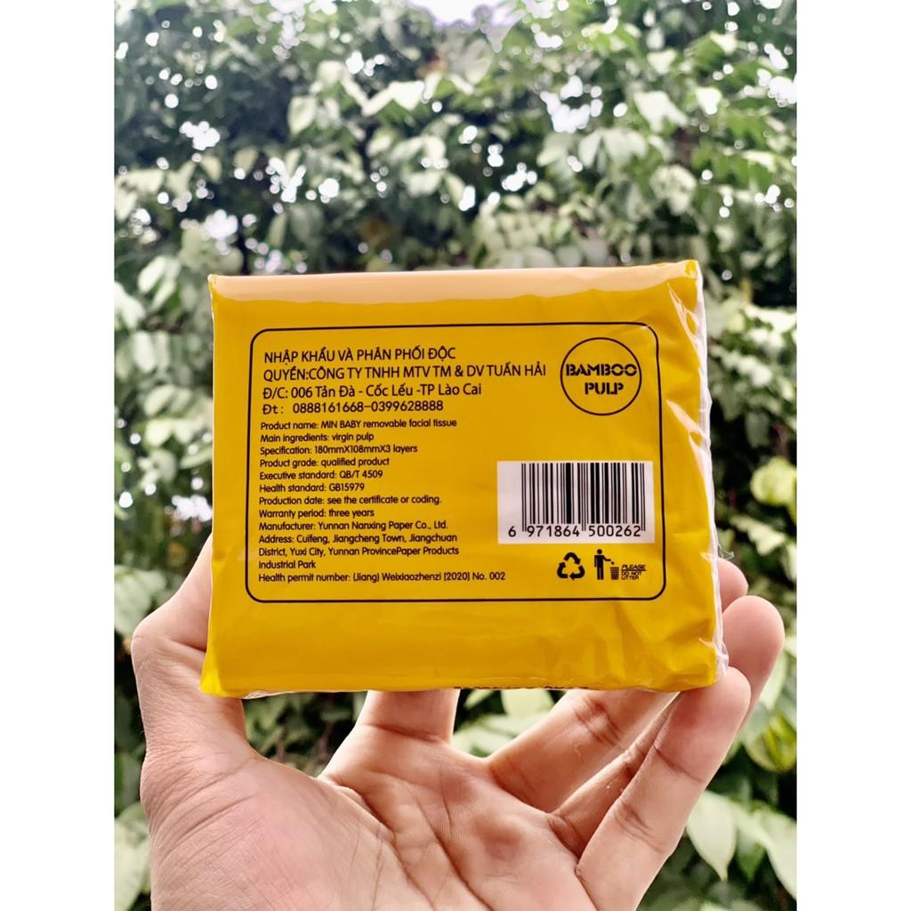 THÙNG 30 GÓI GIẤY ĂN GẤU TRÚC NATURAL/30 GÓI GIẤY ĂN GẤU TRÚC MIN BABY SIÊU DAI -