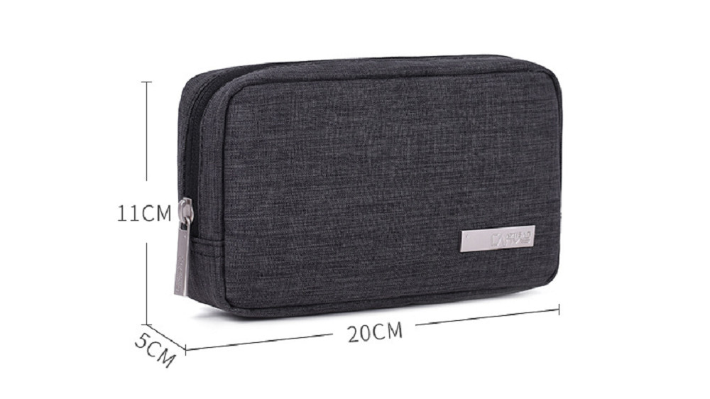 Túi đựng pin dự phòng, phụ kiện vải Kaki Cao cấp Canvas Artisan AV0048