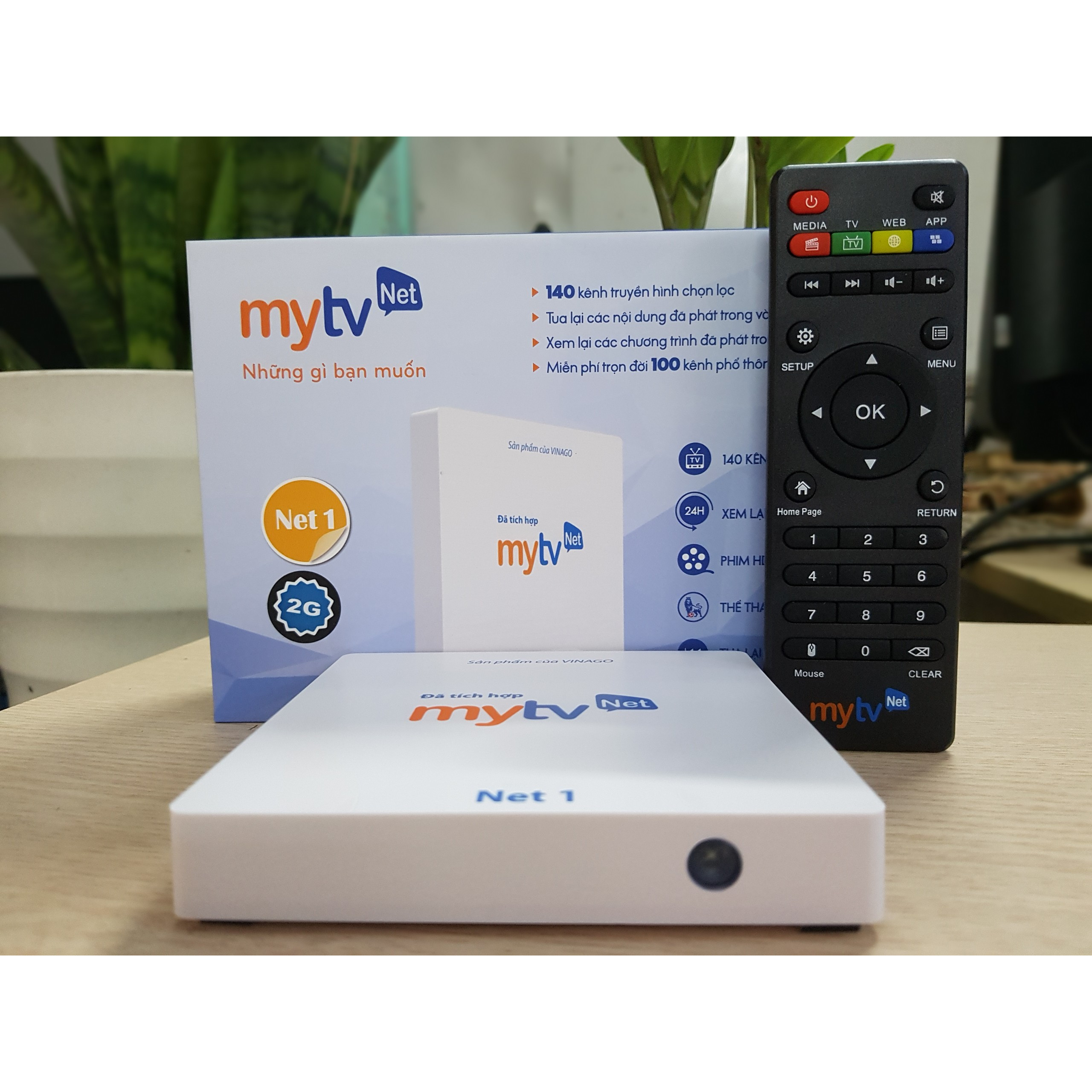 Android MyTV Net RAM 2G- 2020 Tặng Tài khoản HDplay, Android 7.1.2 hỗ trợ điều khiển Giọng nói - Hàng chính hãng