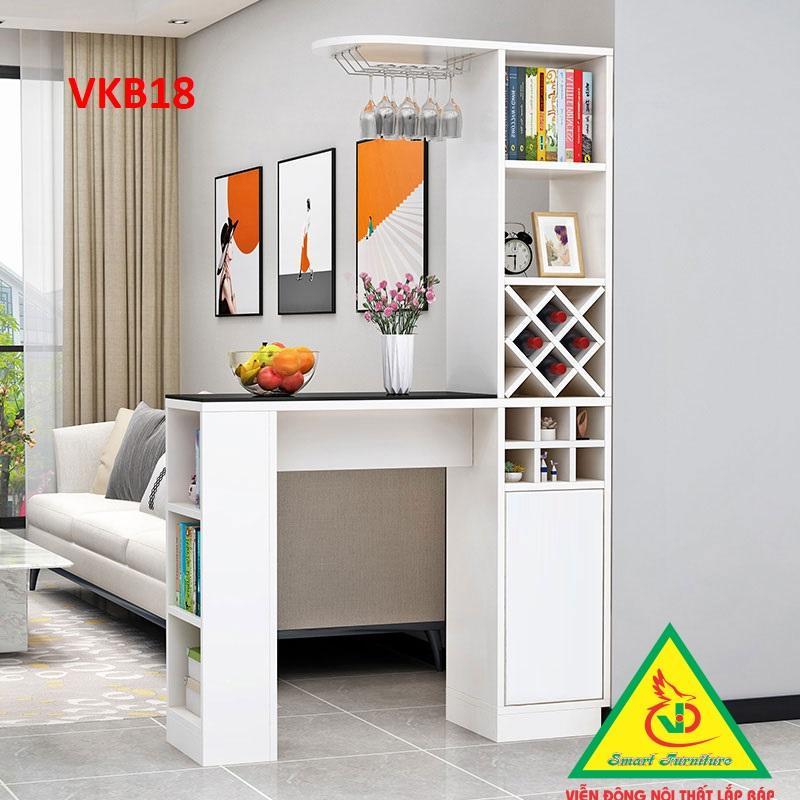 Quầy bar mini kết hợp tủ rượu VKB018 - Nội thất lắp ráp Viendong Adv