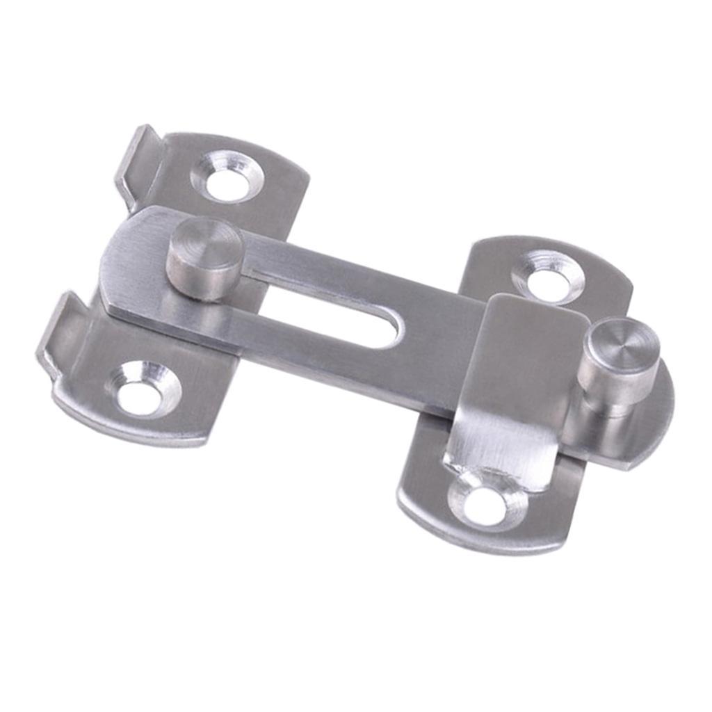 4" Stainless Steel Sliding Door Buckle Lock Door Window Gate Latch Guard