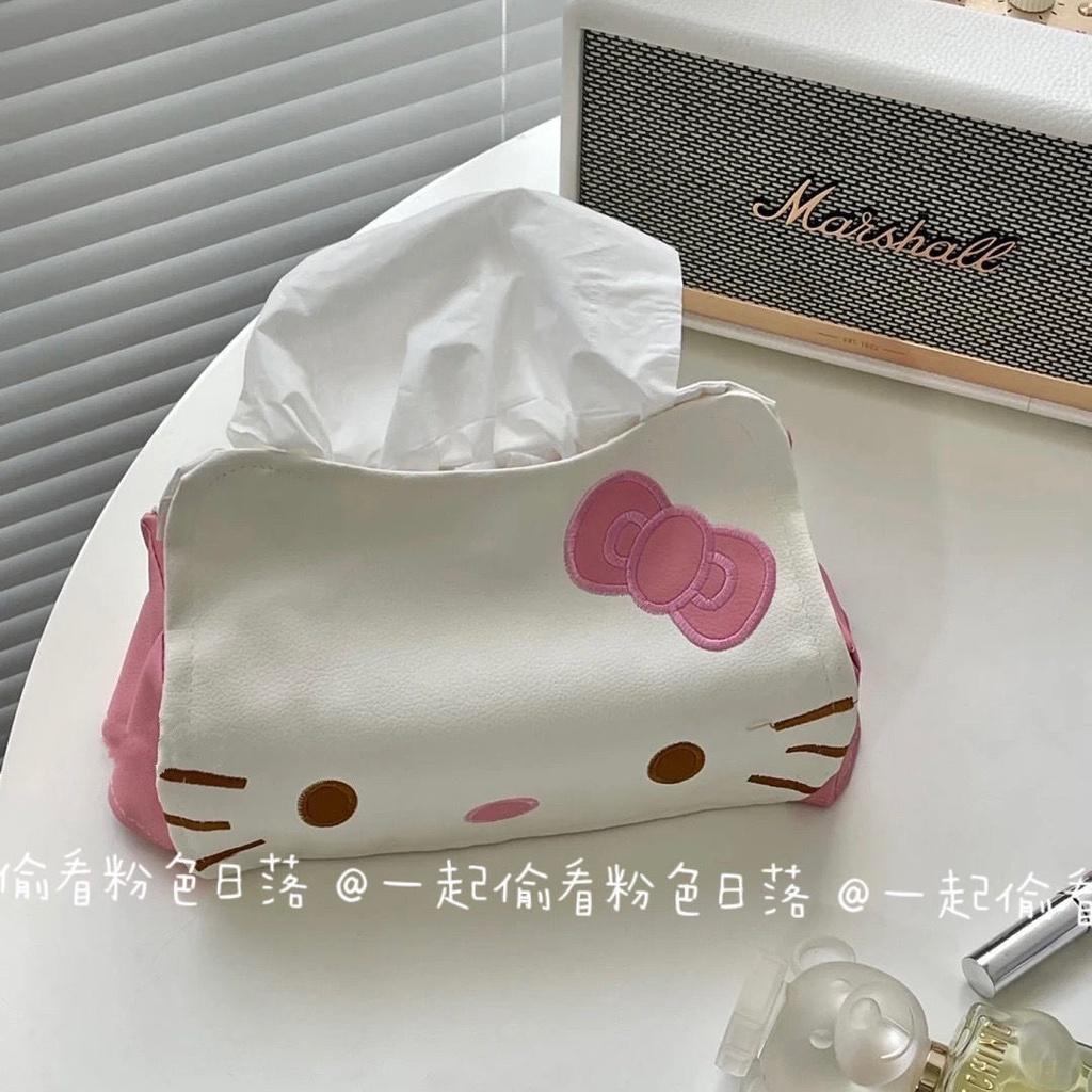 Hộp Đựng Khăn Giấy Hình Hello Kitty Dễ Thương