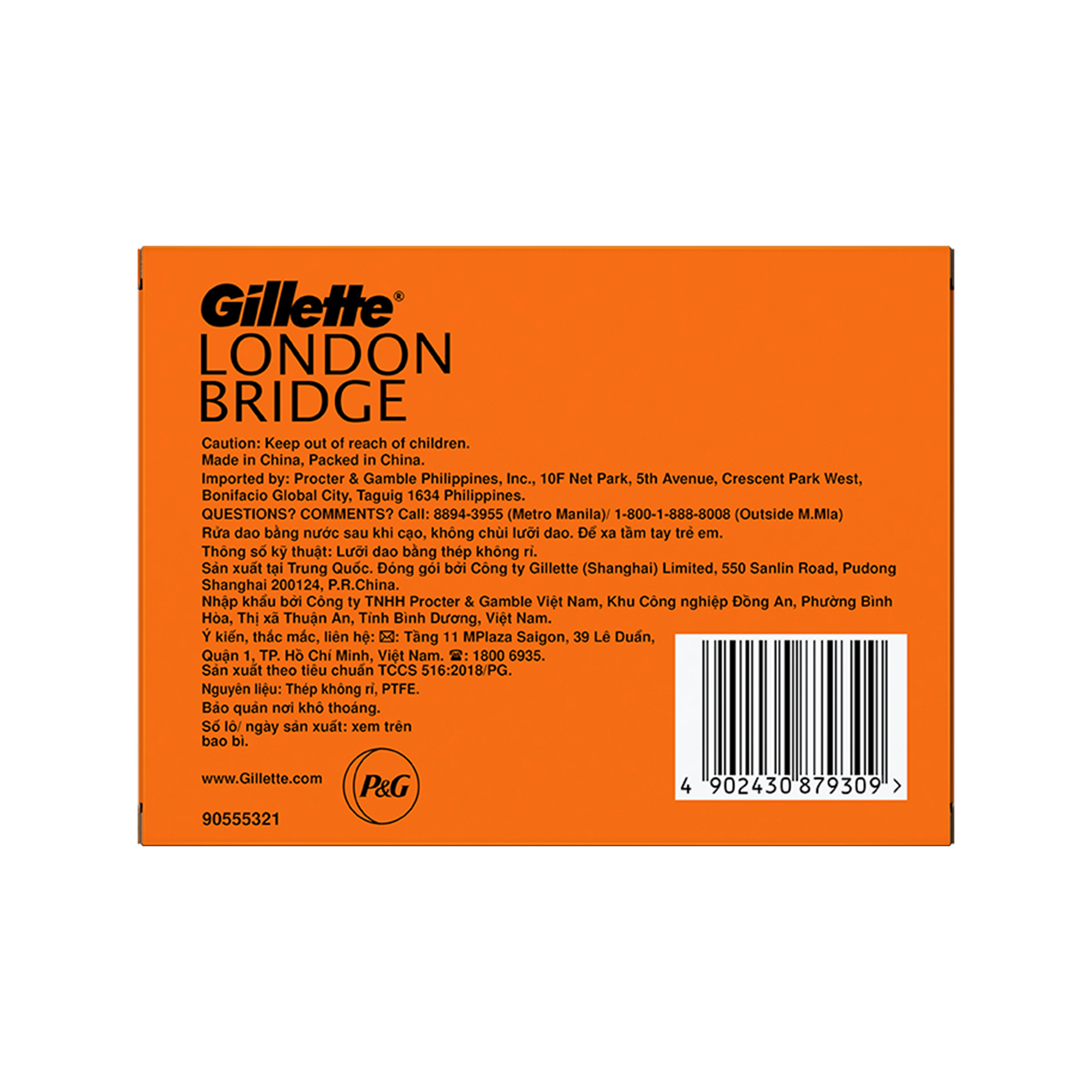 Lưỡi Lam Cạo Râu Gillette London Bridge Hộp 10 Cái