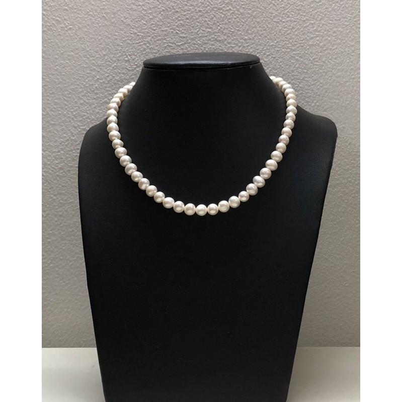 Vòng Cổ Ngọc Trai Nước Ngọt Size 6-7 Ly Màu Trắng Sang Trọng, Trang Sức Ngọc Trai Dự Tiệc - Trường Thịnh Ngọc Trai