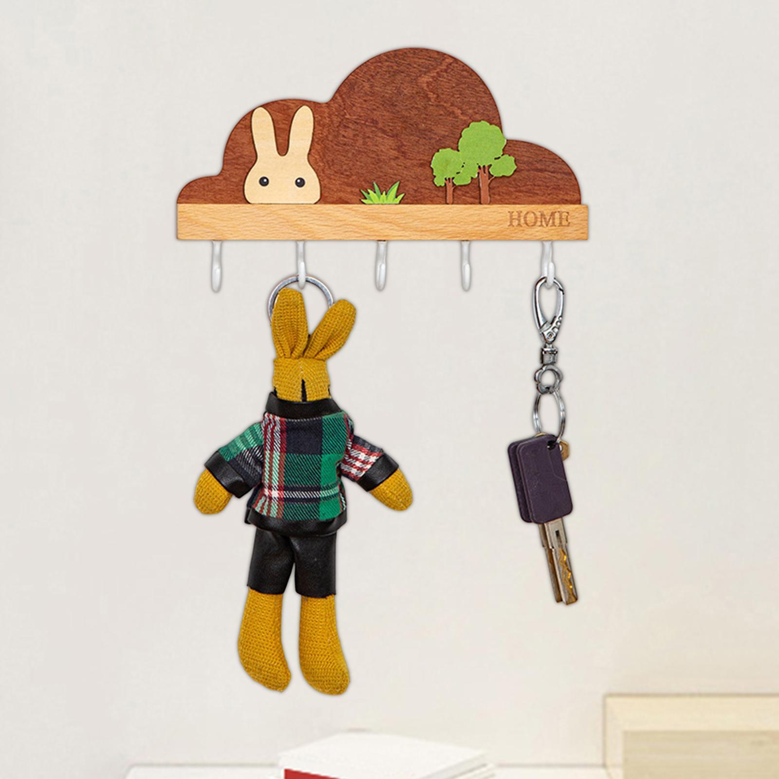 Key Rack Key Holder Hooks Cute Home Wall Hanger for Front Door Ornament Home