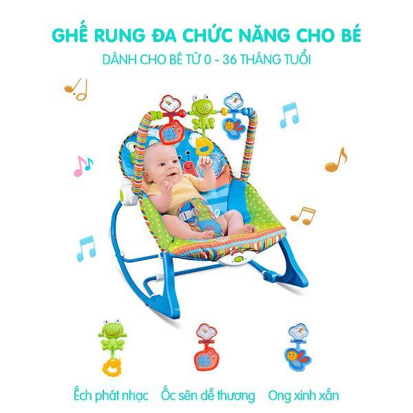 Ghế Rung Cho Bé Sơ Sinh Ghế Bập Bênh Nhún