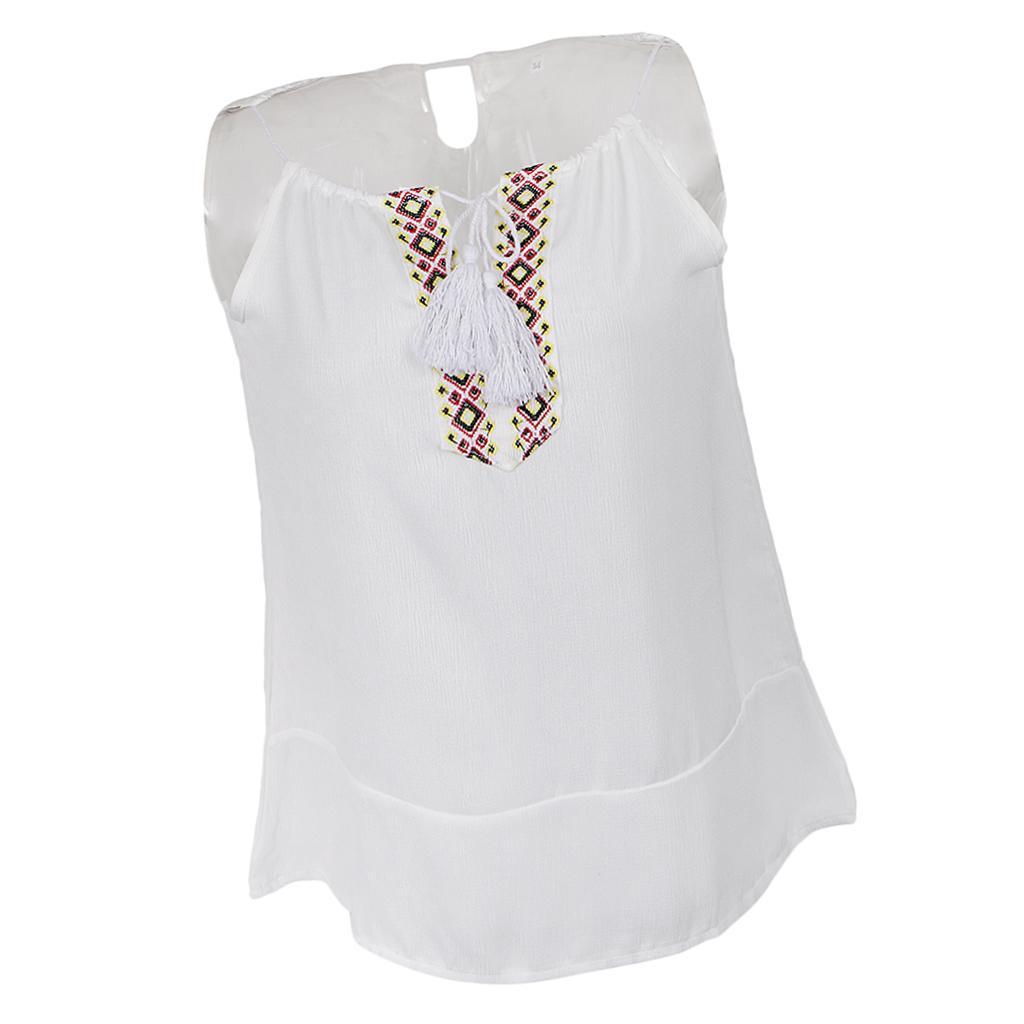 Women's Casual Spaghetti Strap Tank Vest Blouse Sleeveless Crop Tops T-Shirt
