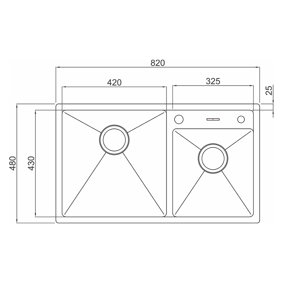 Chậu rửa bát Munchen MBS4882-S01 hàng chính hãng