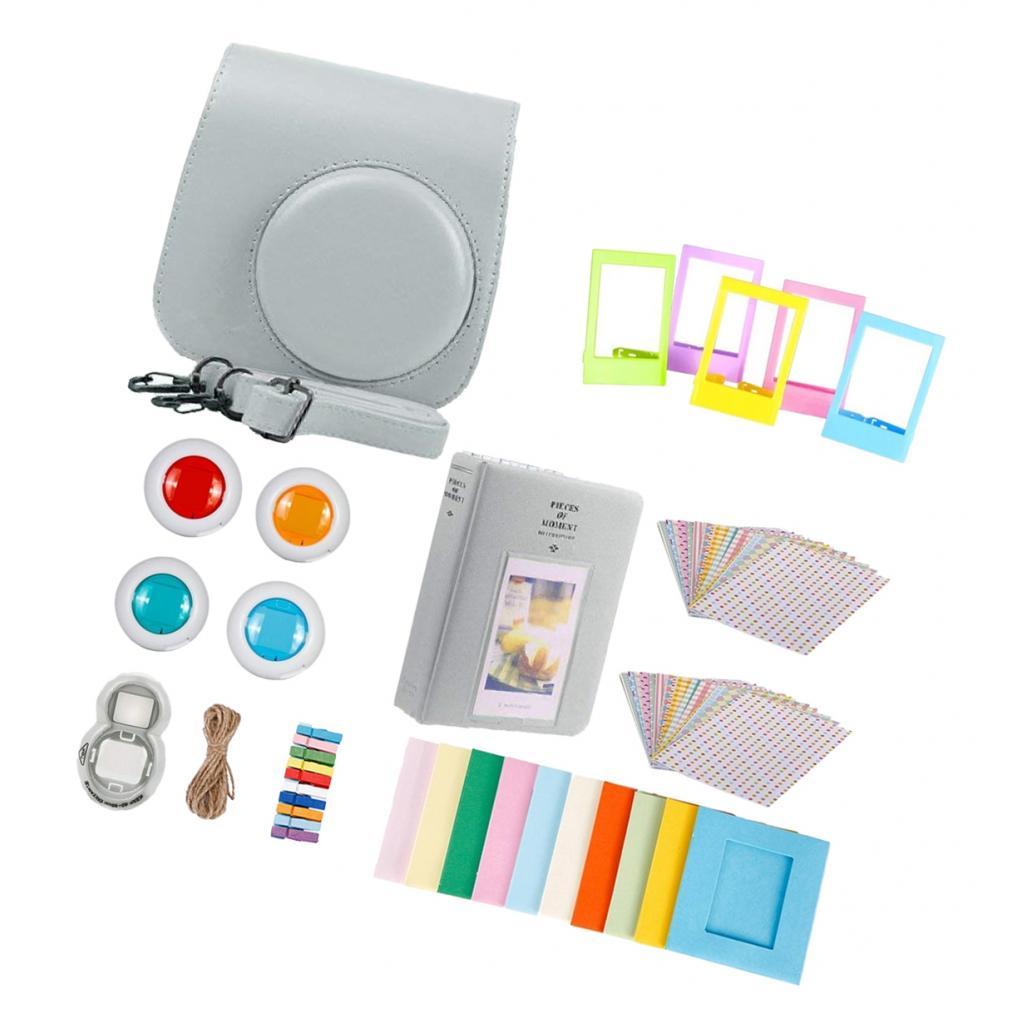 For   Mini 9 Camera PU Case Close up Lens Gift Set