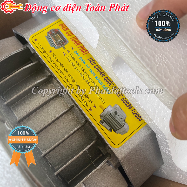 Động cơ điện 1 pha Toàn Phát tốc độ chậm 1.5 - 3 kw 1500v/phút