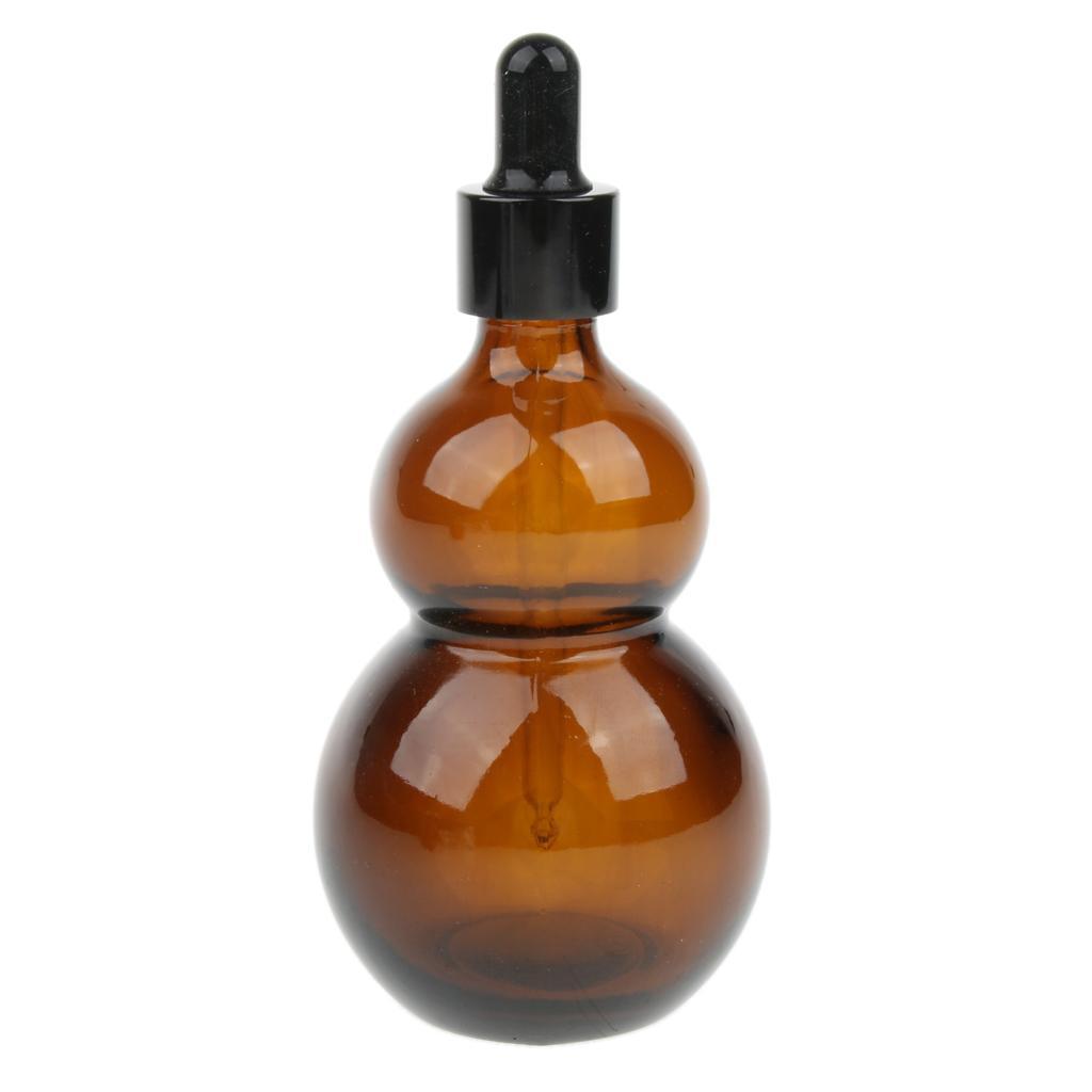4 Pieces Amber Glass Bottle, Amber Bottle Essential Oil Bottle with Glass Dropper