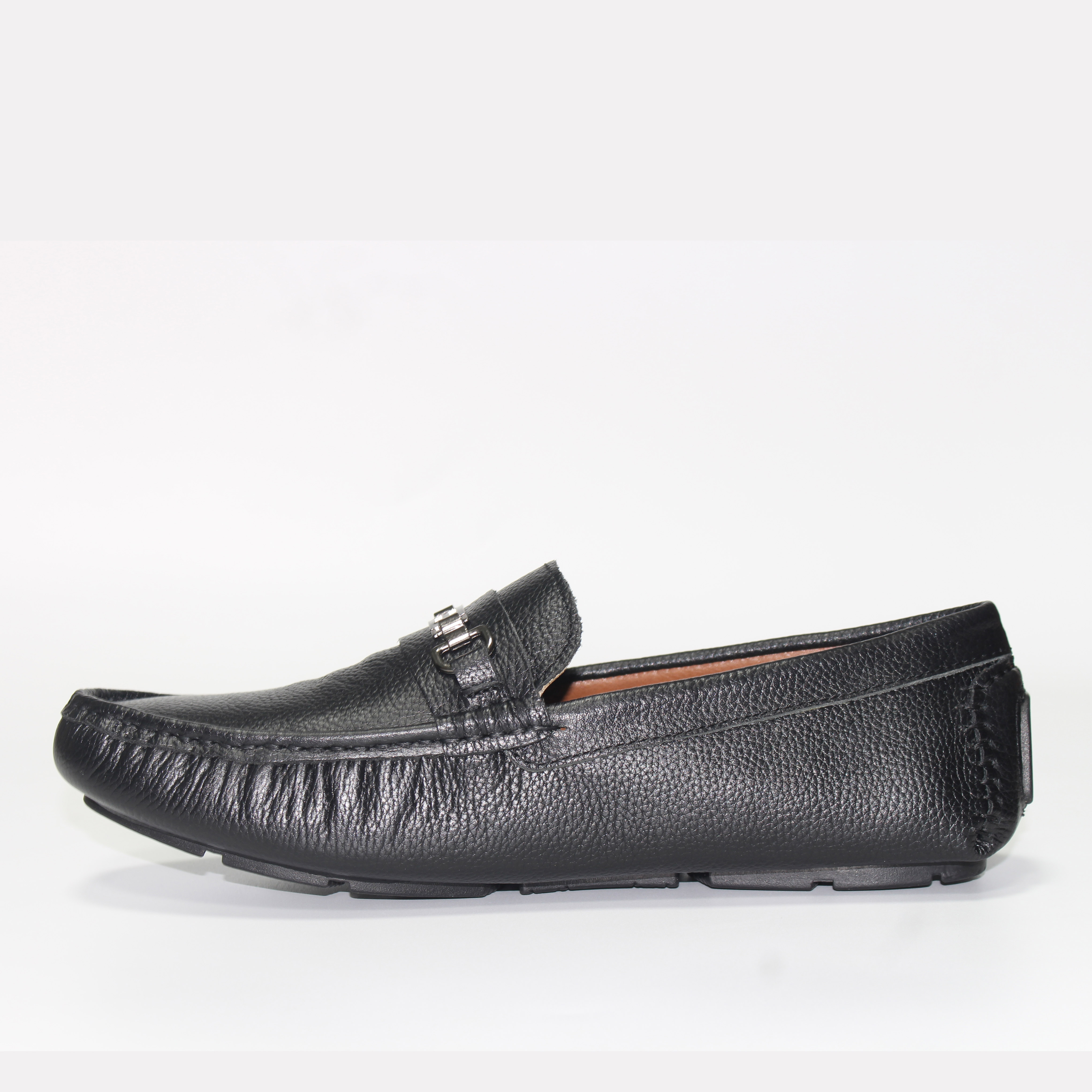 Giày MICHILUX Da Bò Thật Chính Hãng Horse Bit Moccasin CSHM0 Màu Đen
