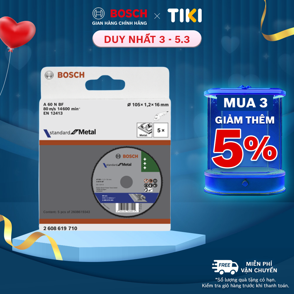 Đá cắt sắt Bosch chất lượng chuẩn Đức