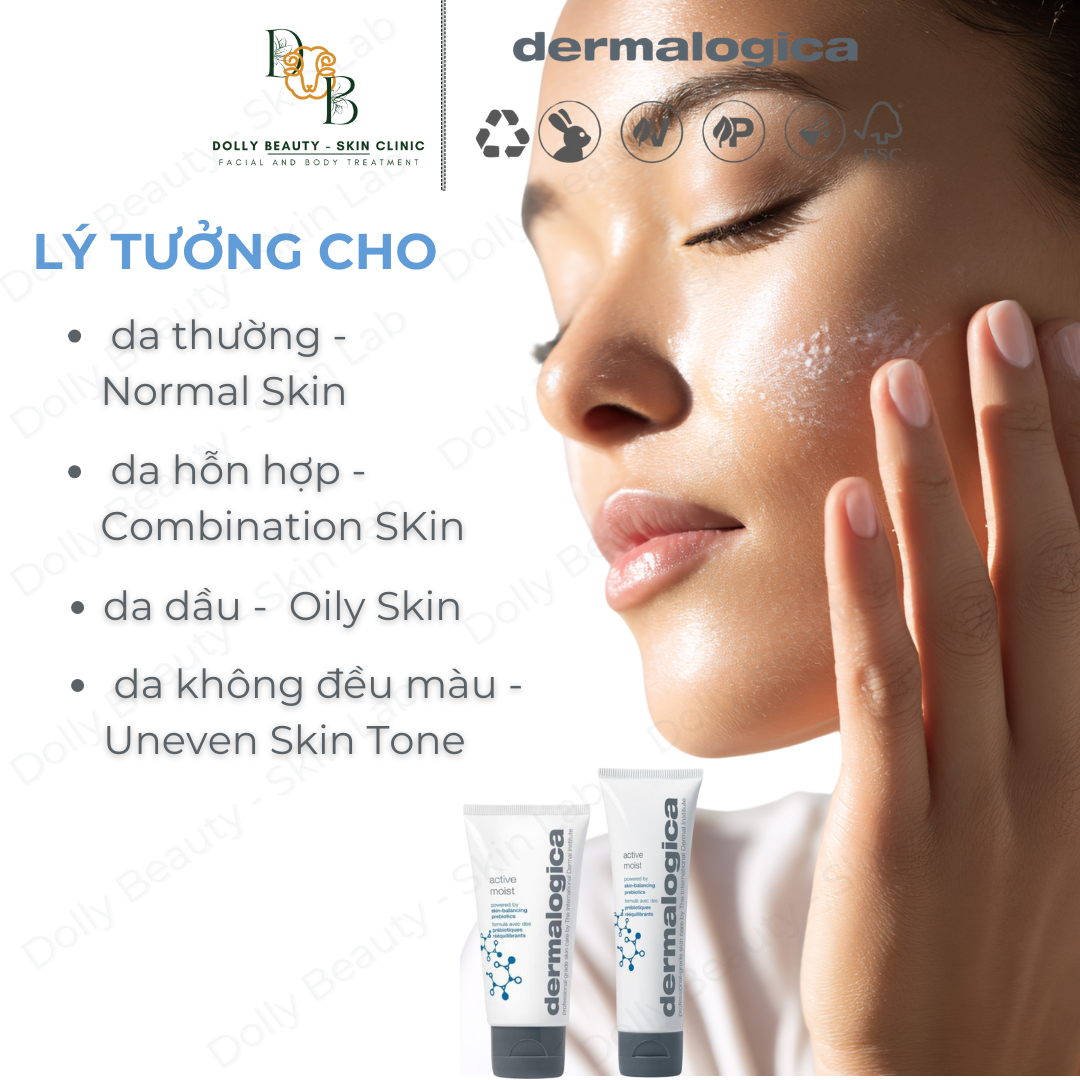 Kem dưỡng không chứa dầu ACTIVE MOISTE của Dermalogica - Dolly Beauty