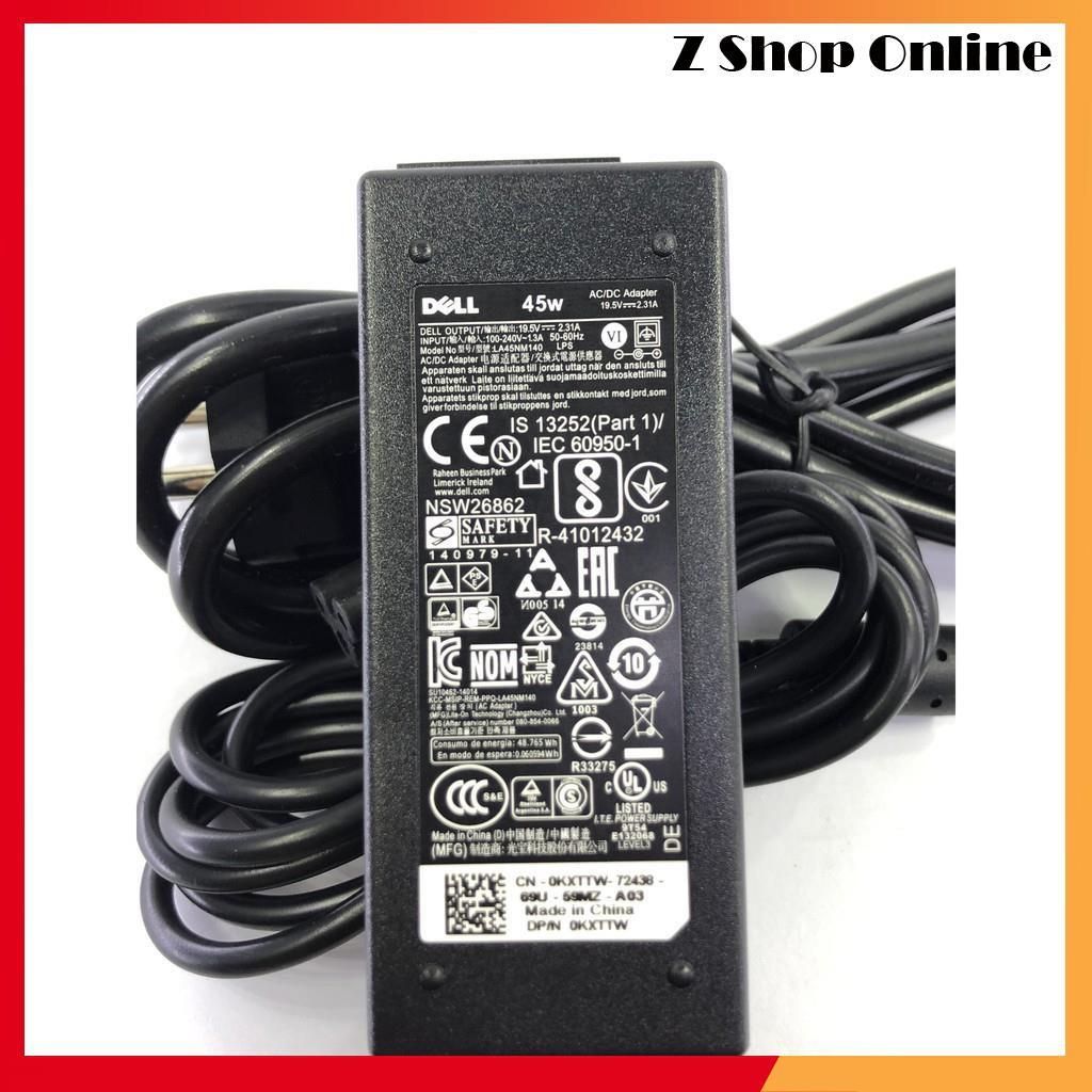 Sạc laptop Dell 45w 19.5V-2.31A zin bóc máy