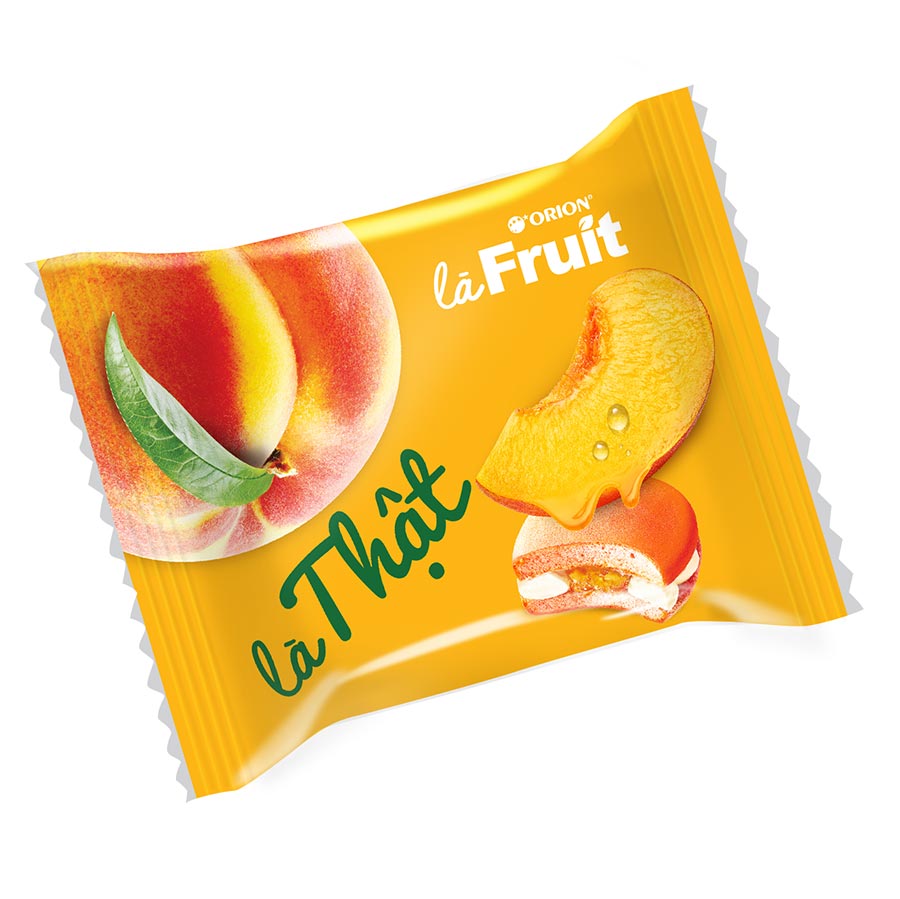 Bánh Bông Lan Nhân Mứt Đào - làFruit - 12 gói x 25g