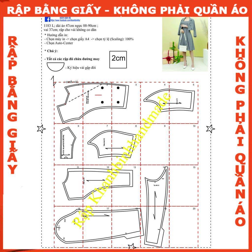 Rập giấy A0 mã 1183 (BẢN VẼ)