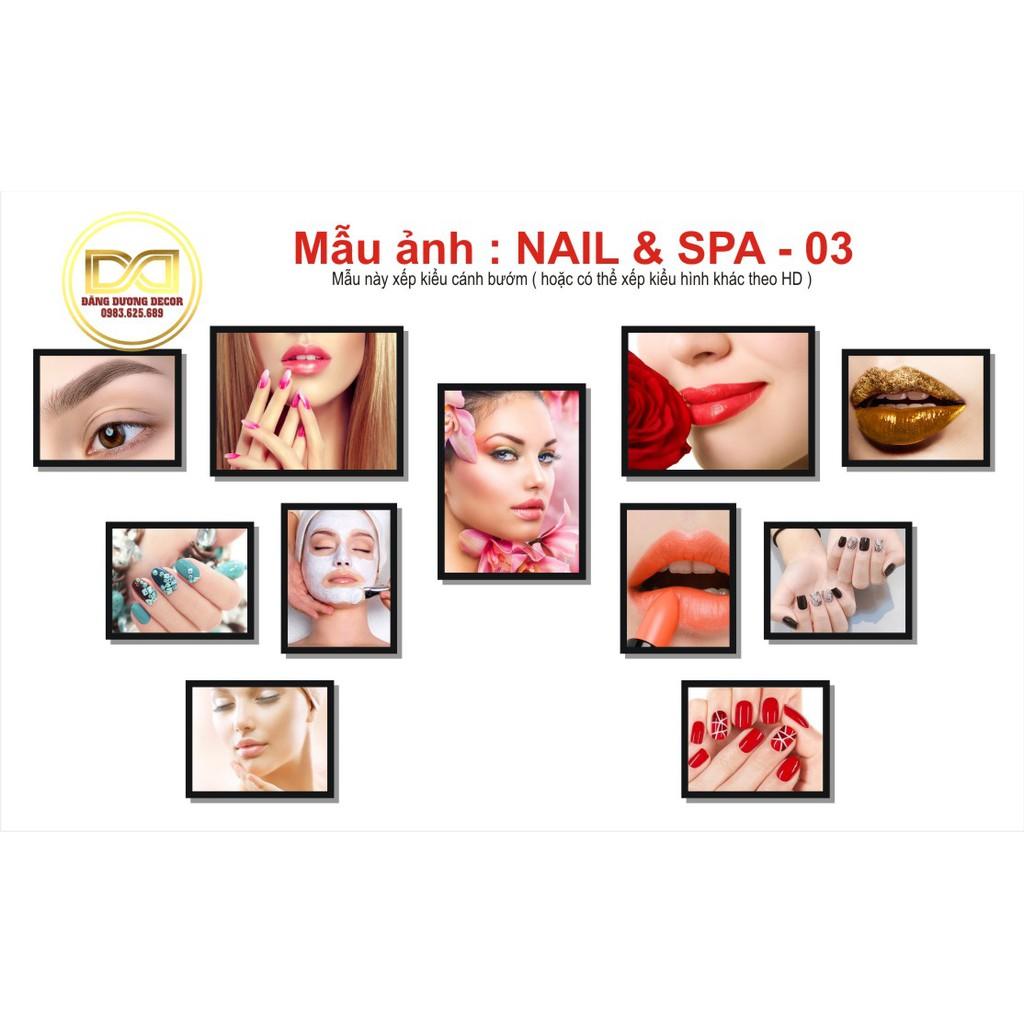 Bộ tranh trang trí Nail - Spa - Thẩm mỹ - Mẫu đa dạng - Dễ lắp đặt - Sang chảnh.