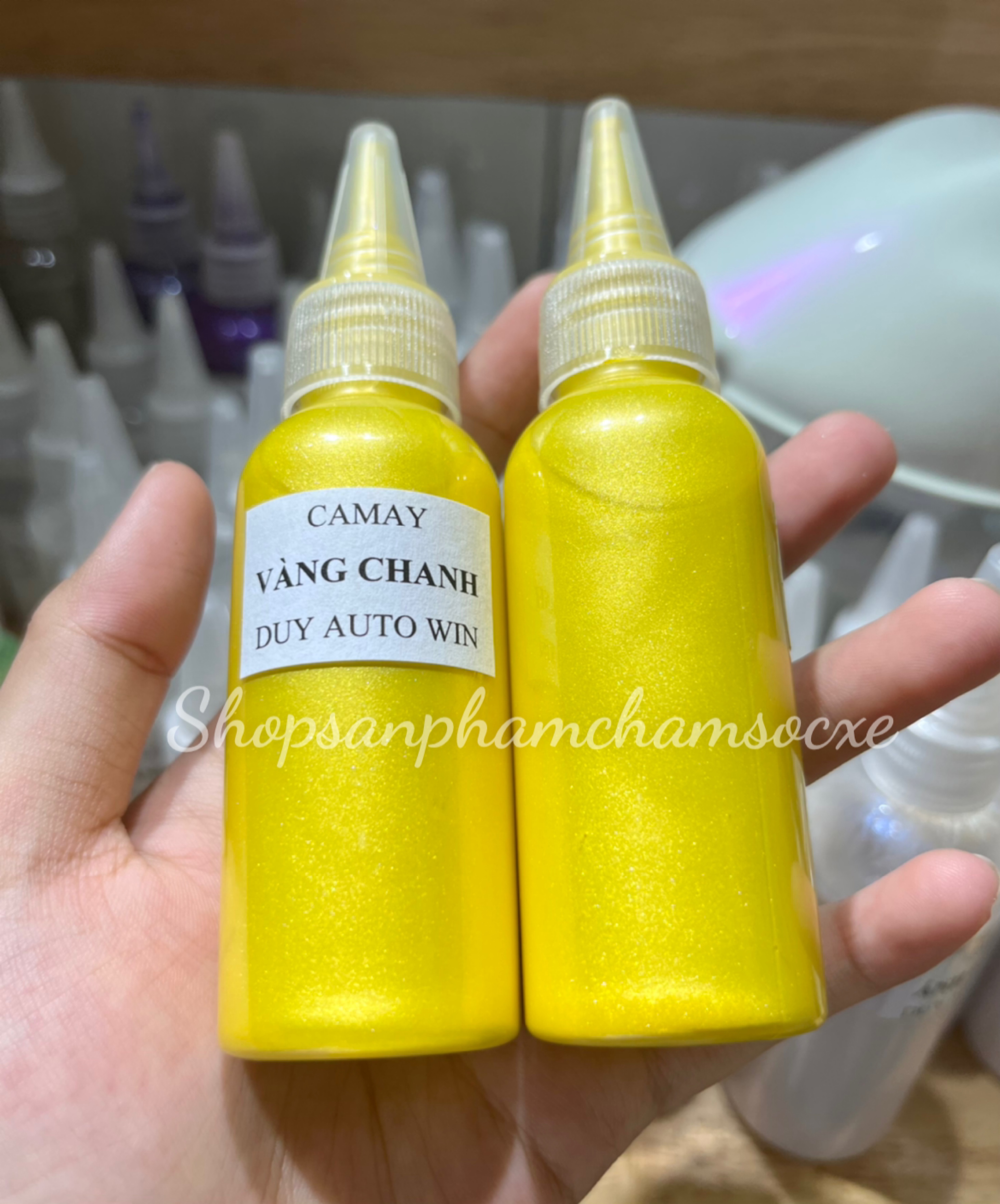 Camay màu vàng chanh đóng chai 50g và 100g (DD31)