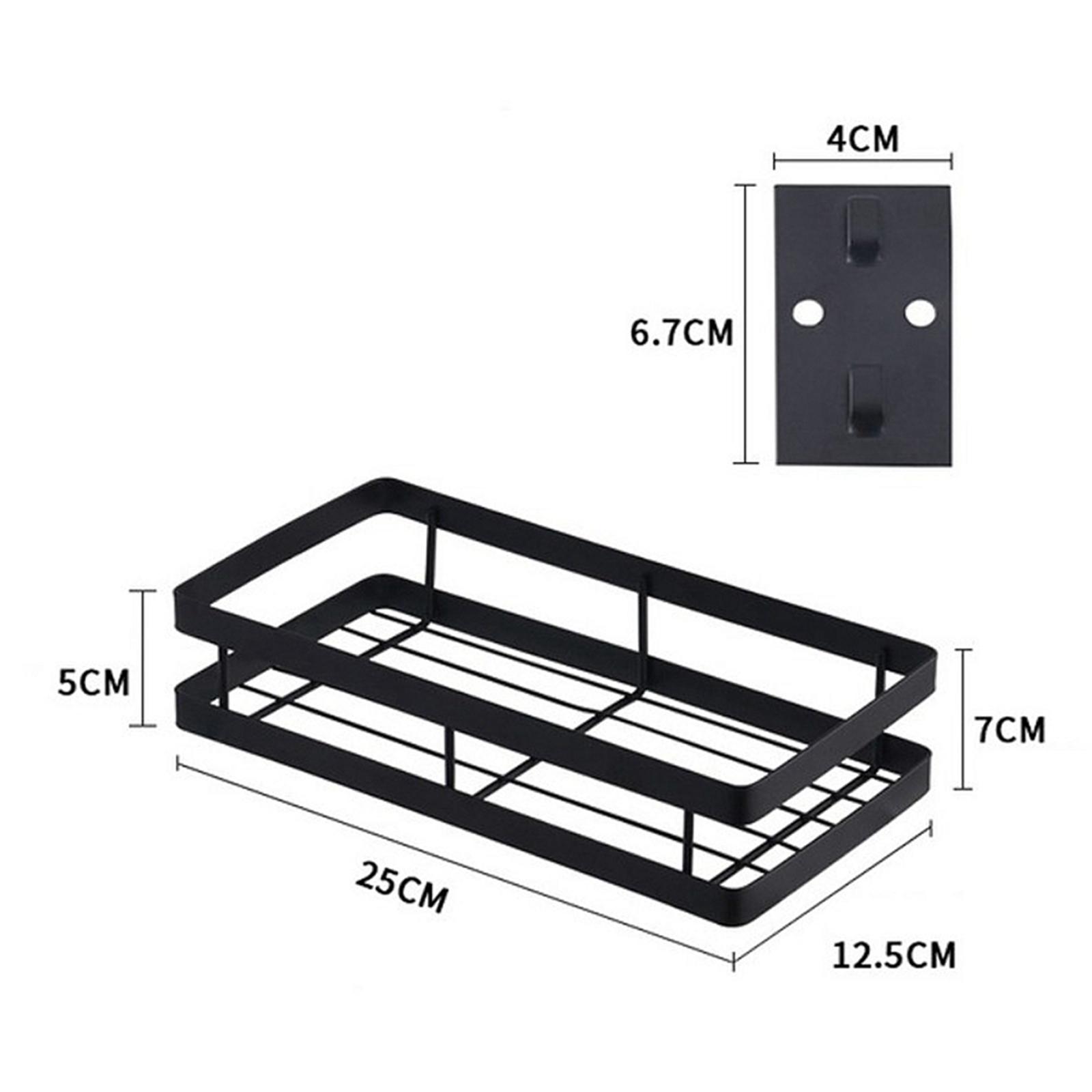 Heavy Duty Metal Shower Caddy Basket Shelf Kitchen Wall Rack Organizer 25cm