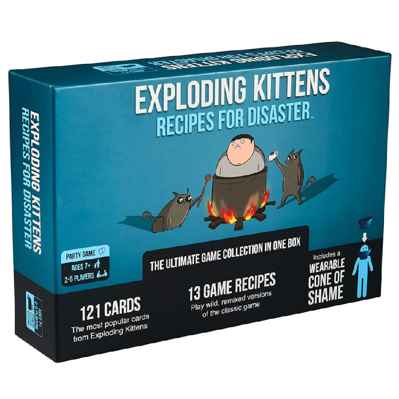 Trò chơi Board game EXPLODING KITTENS: RECIPES FOR DISASTER BOARD GAME MÈO NỔ BẢN ĐẶC BIỆT 121 LÁ (TIẾNG ANH US)