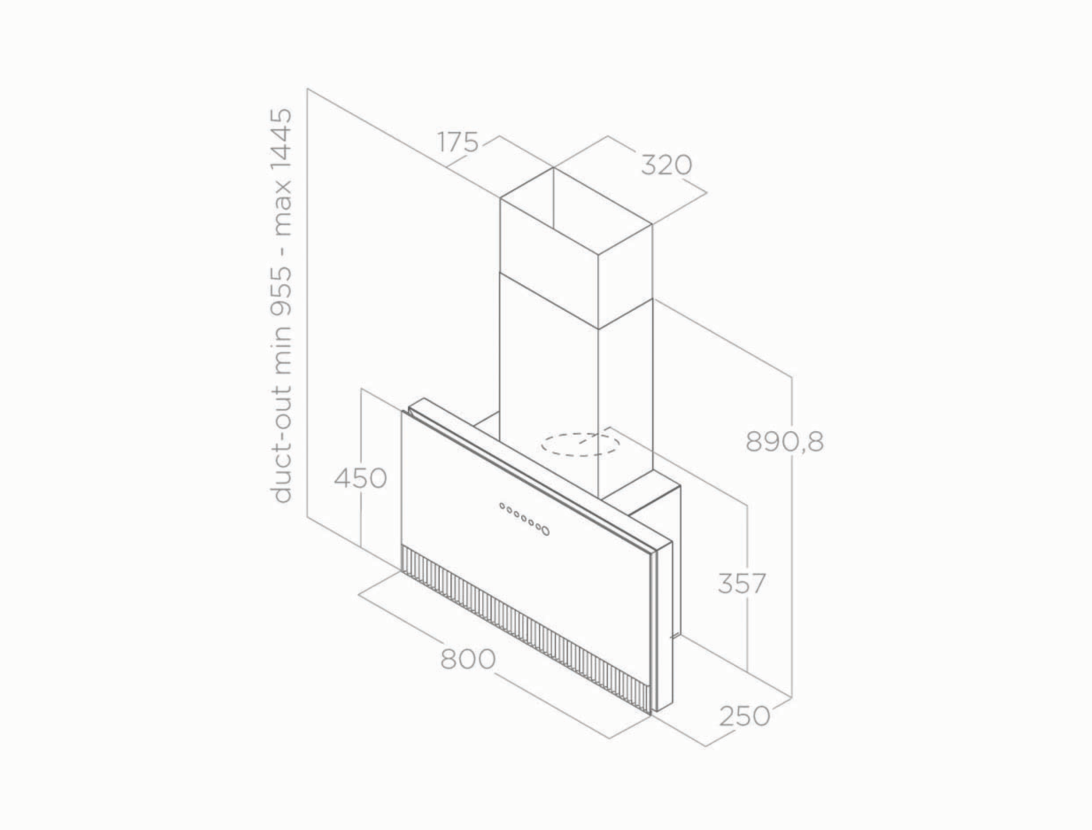 Máy Hút Mùi Áp Tưởng SUPER PLAT - ELICA Ý - Hàng Chính Hãng