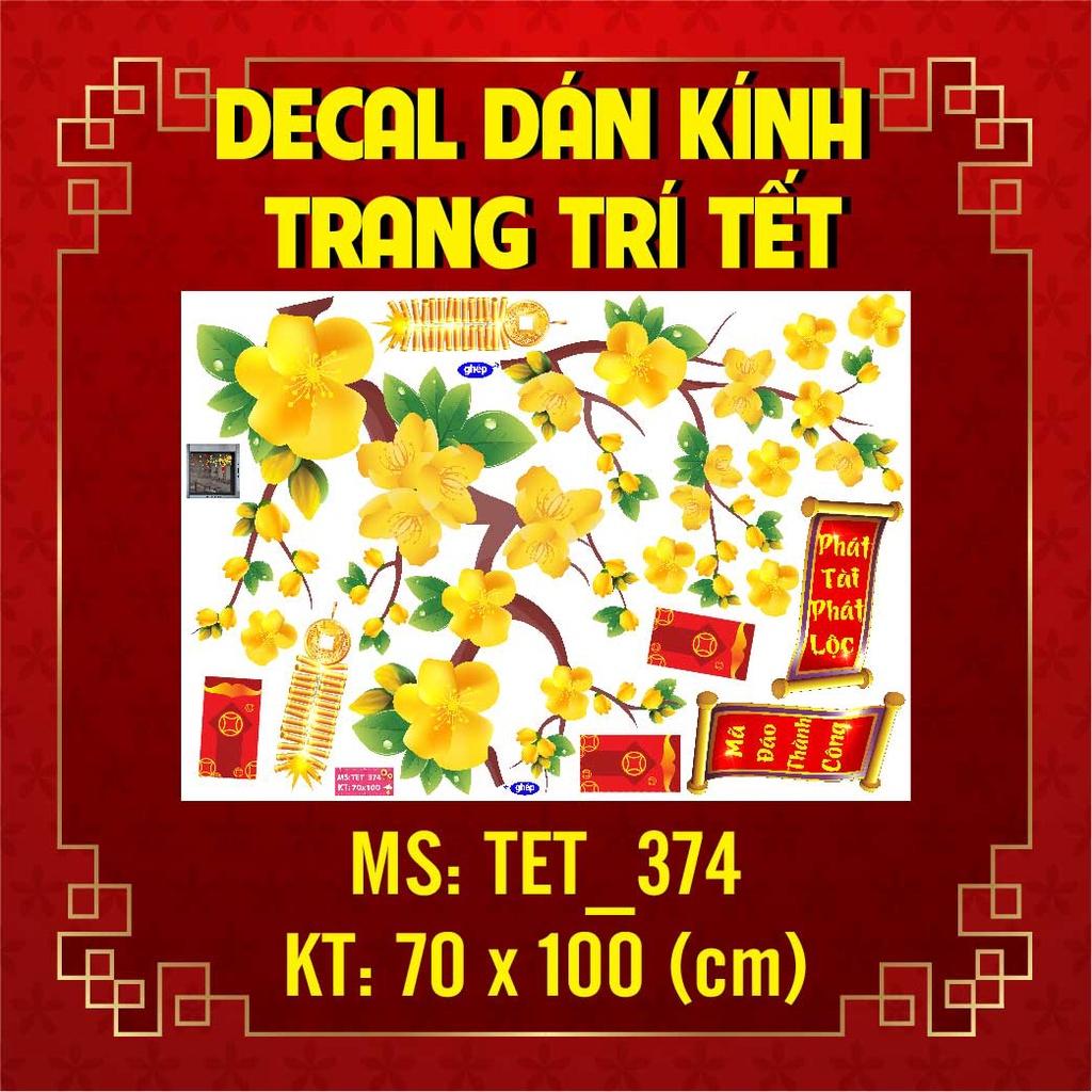 DECAL TRANG TRÍ TẾT 2023 COMBO SỐ 2
